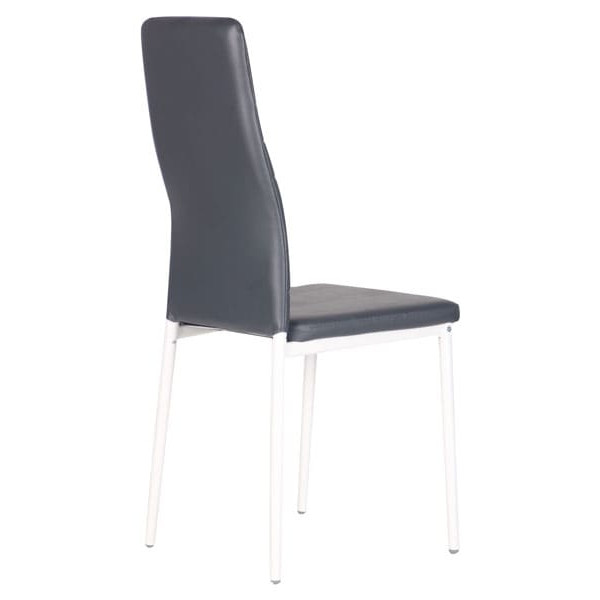 Стілець AMF Сицилія Білий беж Скаден темно-сірий-4