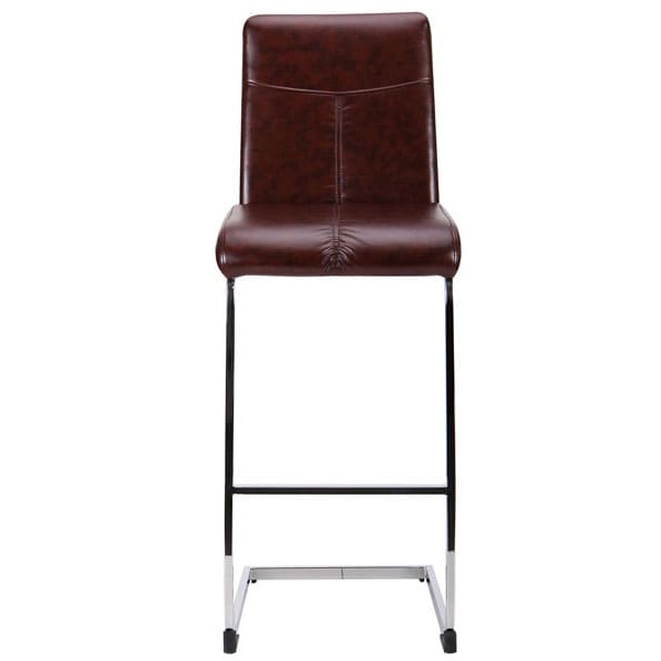 Барный стул AMF Daykiri Хром-Браун-2