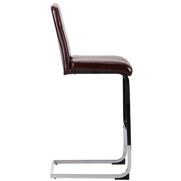 Барный стул AMF Daykiri Хром-Браун-3