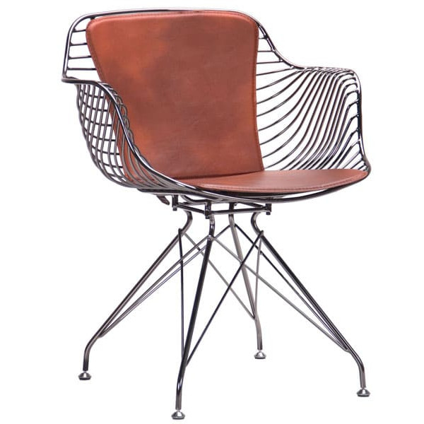 Кресло AMF Ibis Black Chrome Ginger-0