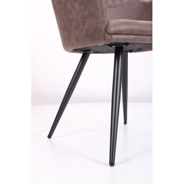 Кресло AMF Марио Черный Cowboy Какао-11