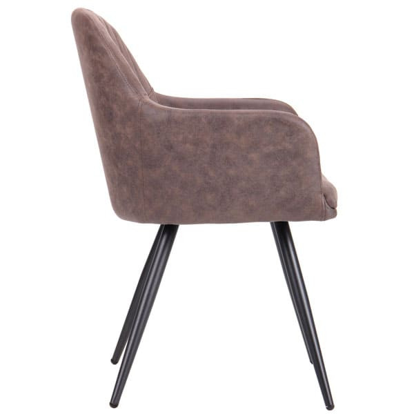 Кресло AMF Марио Черный Cowboy Какао-3