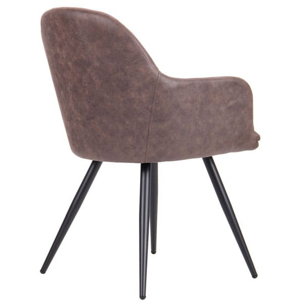 Кресло AMF Марио Черный Cowboy Какао-4