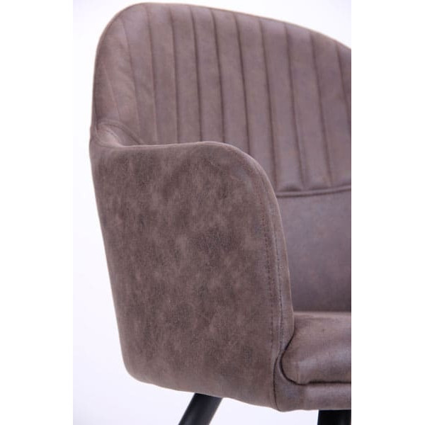 Кресло AMF Марио Черный Cowboy Какао-6