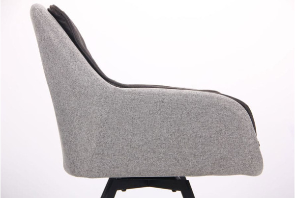 Кресло AMF Virginia Черный Cowboy Базальт Браун Меланж Силвер-10