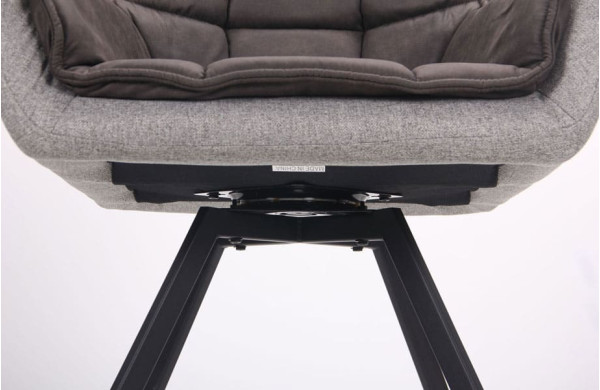 Кресло AMF Virginia Черный Cowboy Базальт Браун Меланж Силвер-12