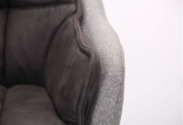 Кресло AMF Virginia Черный Cowboy Базальт Браун Меланж Силвер-7