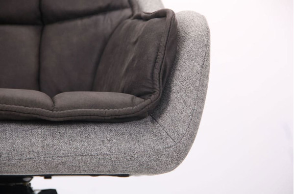 Кресло AMF Virginia Черный Cowboy Базальт Браун Меланж Силвер-8