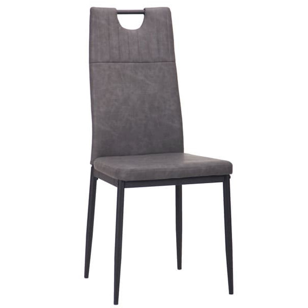 Стул AMF Alabama Черный-Нубук Бетон-1