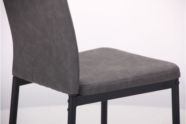 Стул AMF Alabama Черный-Нубук Бетон-11