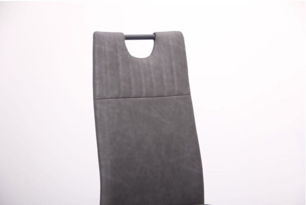 Стул AMF Alabama Черный-Нубук Бетон-5