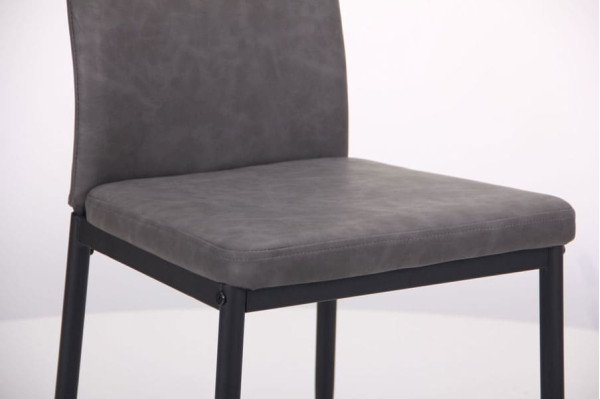 Стул AMF Alabama Черный-Нубук Бетон-7