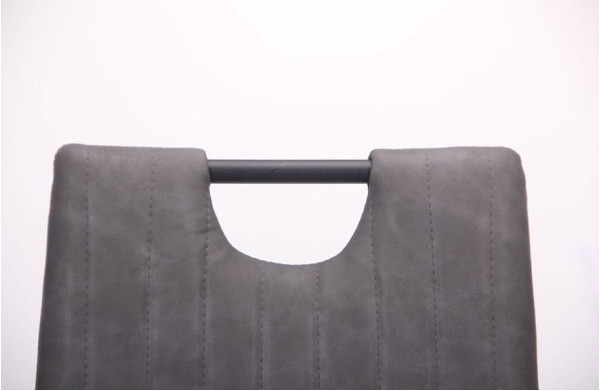 Стул AMF Alabama Черный-Нубук Бетон-9