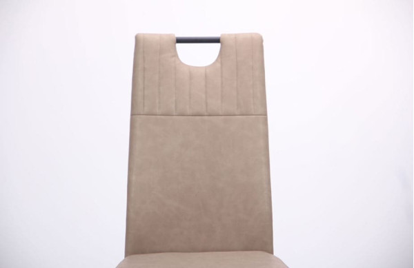 Стілець AMF Alabama Чорний-Нубук Капучіно-5