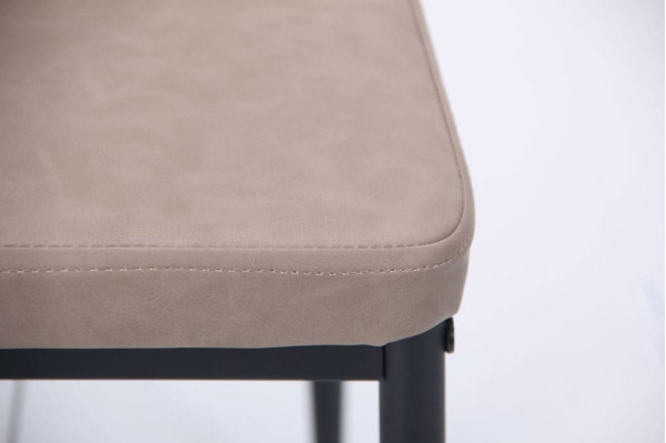 Стілець AMF Alabama Чорний-Нубук Капучіно-8