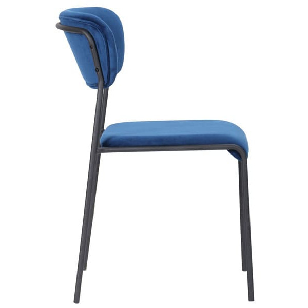 Стул AMF Alphabet A Black Royal Blue-1