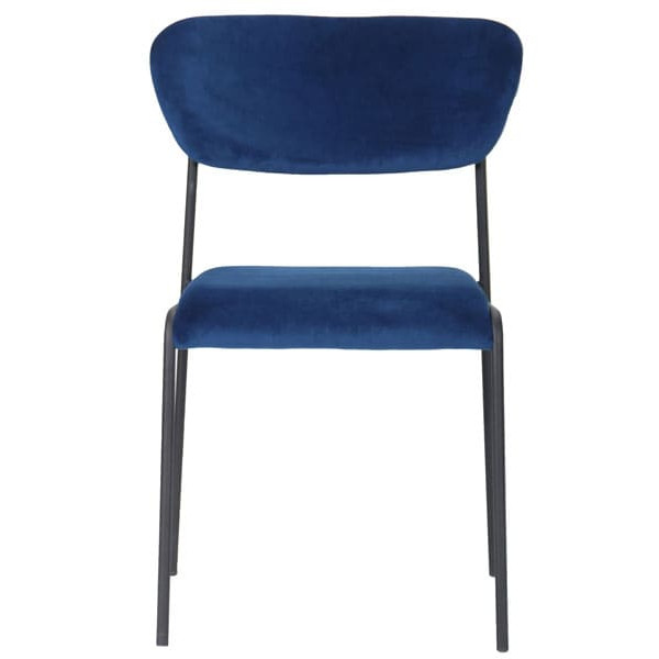 Стул AMF Alphabet A Black Royal Blue-2