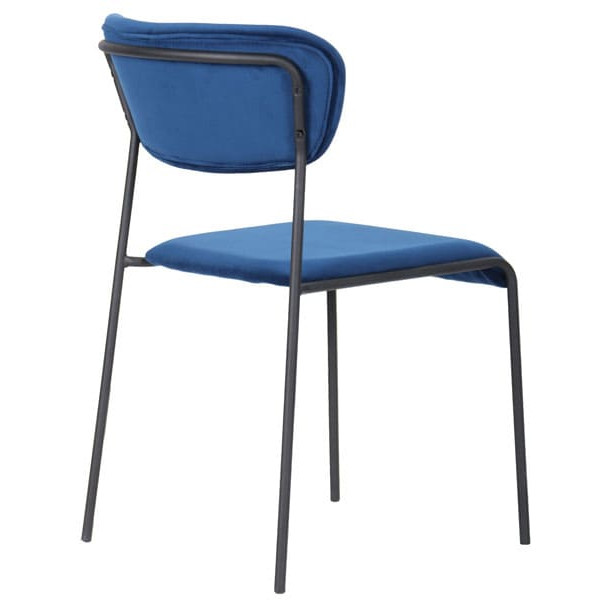 Стул AMF Alphabet A Black Royal Blue-3