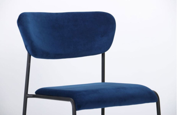 Стул AMF Alphabet A Black Royal Blue-4