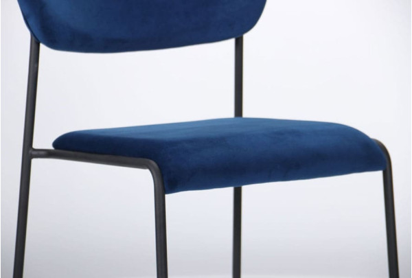 Стул AMF Alphabet A Black Royal Blue-5