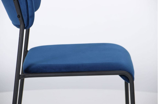 Стул AMF Alphabet A Black Royal Blue-8