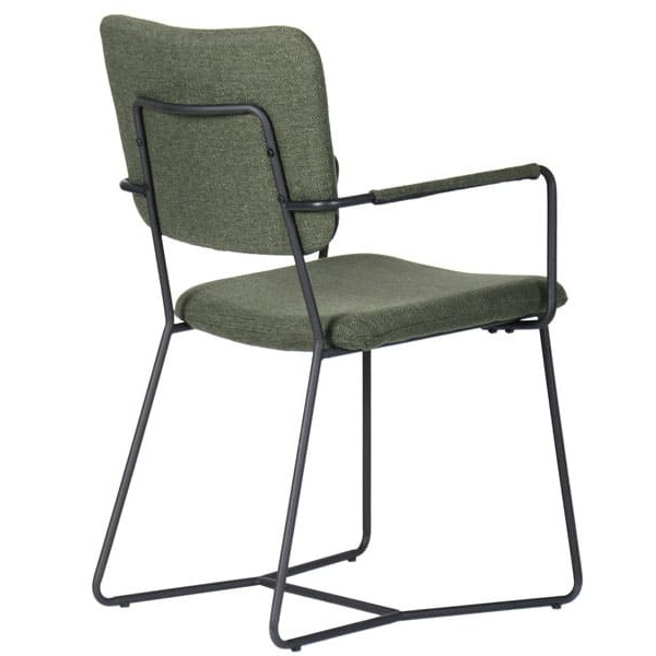 Стул AMF Alphabet H Black-Olive-4