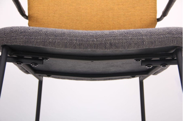 Стул AMF Alphabet H Black-Yellow Gray-11