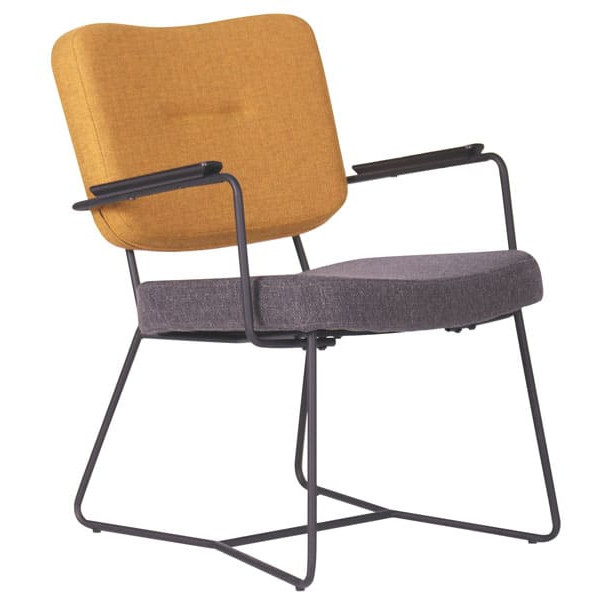 Стілець AMF Alphabet I Black Yellow Gray-1