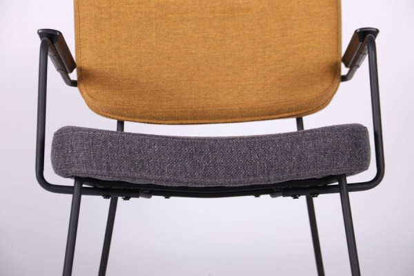 Стілець AMF Alphabet I Black Yellow Gray-6