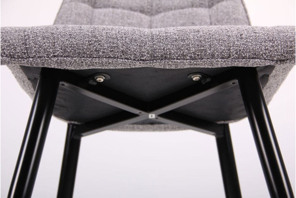 Стул AMF Arkansas Черный-Меланж Серый-11