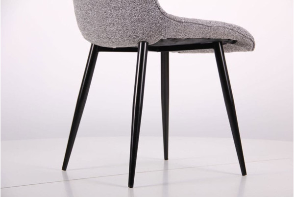 Стул AMF Arkansas Черный-Меланж Серый-12