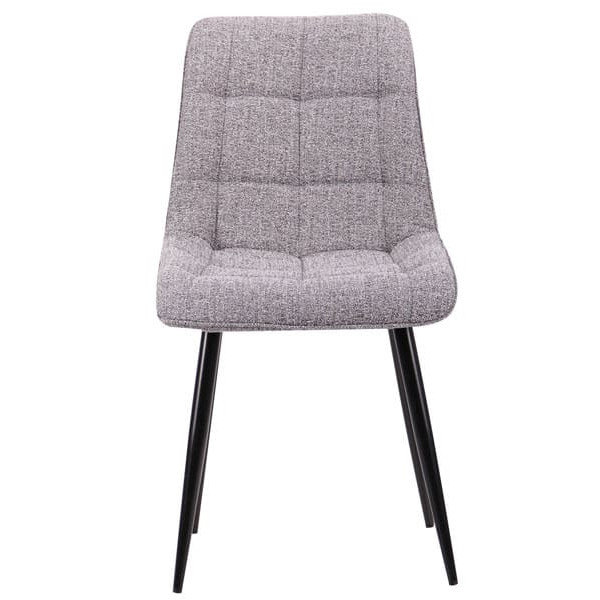 Стул AMF Arkansas Черный-Меланж Серый-4