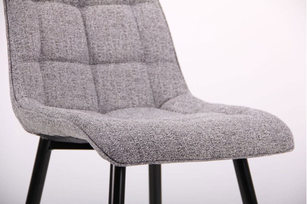 Стул AMF Arkansas Черный-Меланж Серый-6
