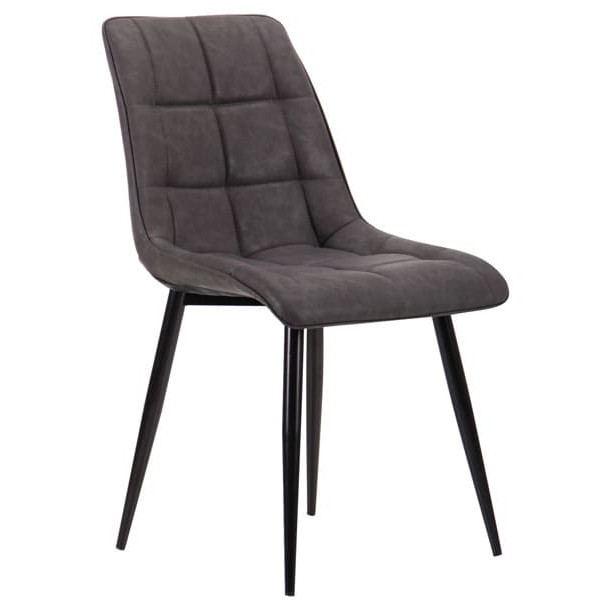 Стул AMF Arkansas Черный-Нубук Базальт-1