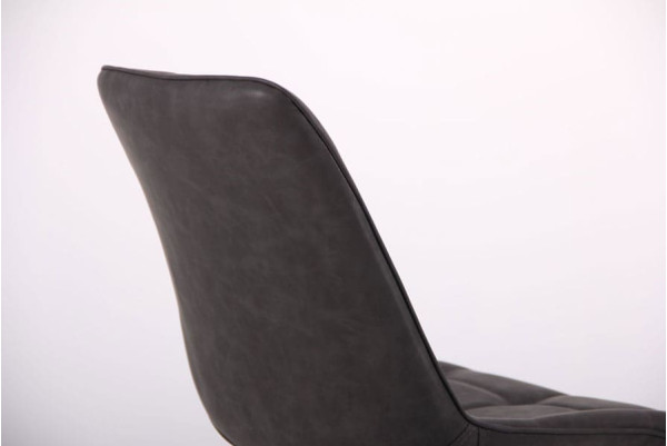 Стул AMF Arkansas Черный-Нубук Базальт-10