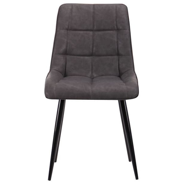 Стул AMF Arkansas Черный-Нубук Базальт-2