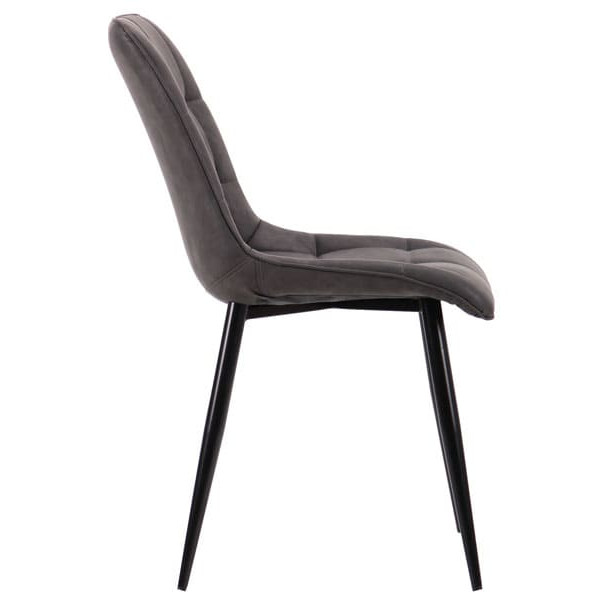 Стул AMF Arkansas Черный-Нубук Базальт-3