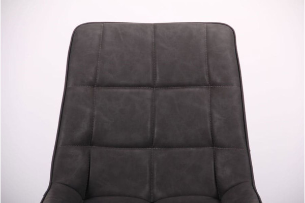 Стул AMF Arkansas Черный-Нубук Базальт-5