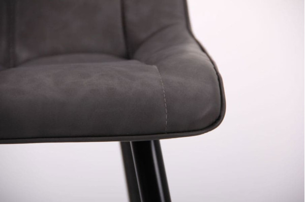 Стул AMF Arkansas Черный-Нубук Базальт-7