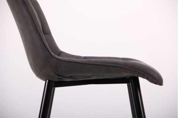 Стул AMF Arkansas Черный-Нубук Базальт-8