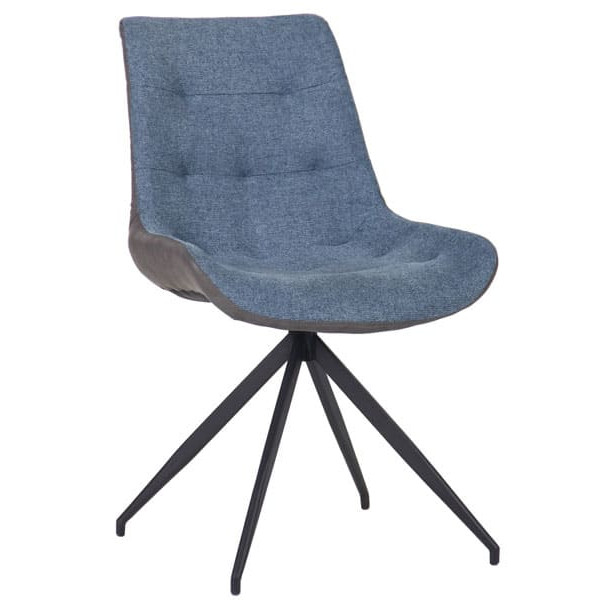 Стілець поворотний AMF Aurora Чорний Меланж Океан-1