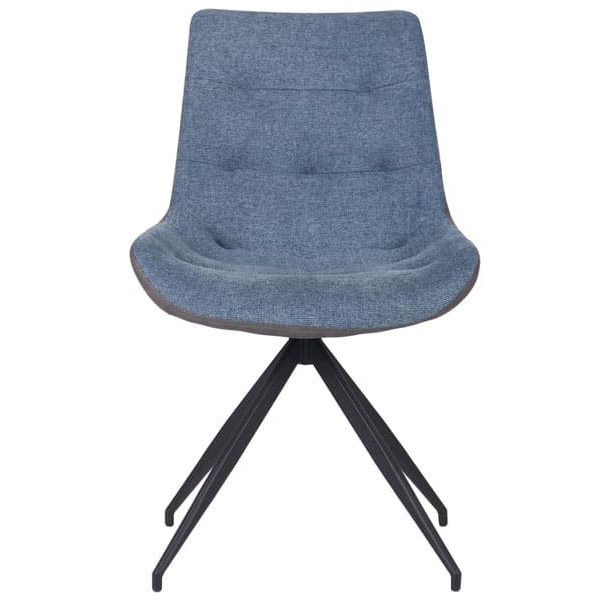 Стілець поворотний AMF Aurora Чорний Меланж Океан-2