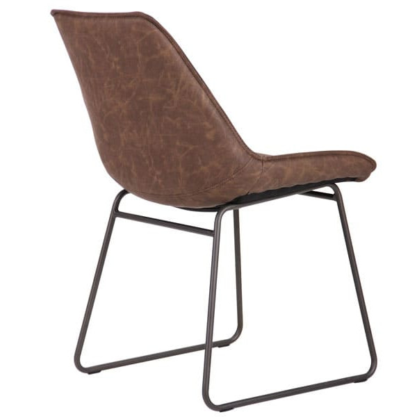 Стул AMF Cherokee Gunmetal Coffee Dark Brown-4