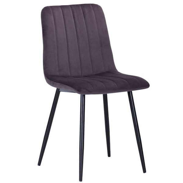 Стілець AMF Indiana Чорний Velvet Gray-0