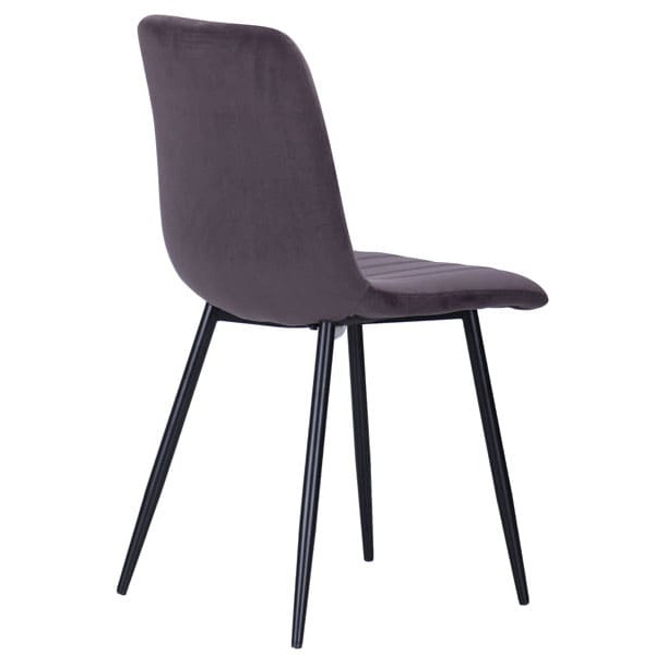Стілець AMF Indiana Чорний Velvet Gray-4