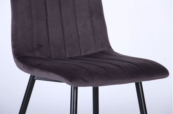 Стілець AMF Indiana Чорний Velvet Gray-7