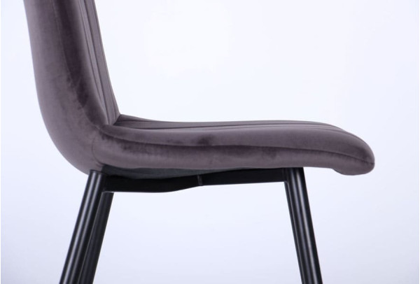Стілець AMF Indiana Чорний Velvet Gray-9