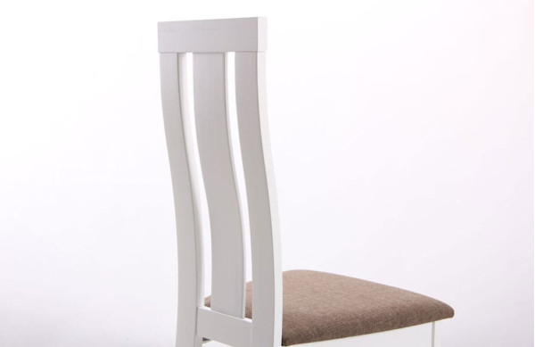 Стілець AMF Йорк Білий-коричневий-12