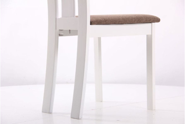 Стілець AMF Йорк Білий-коричневий-13