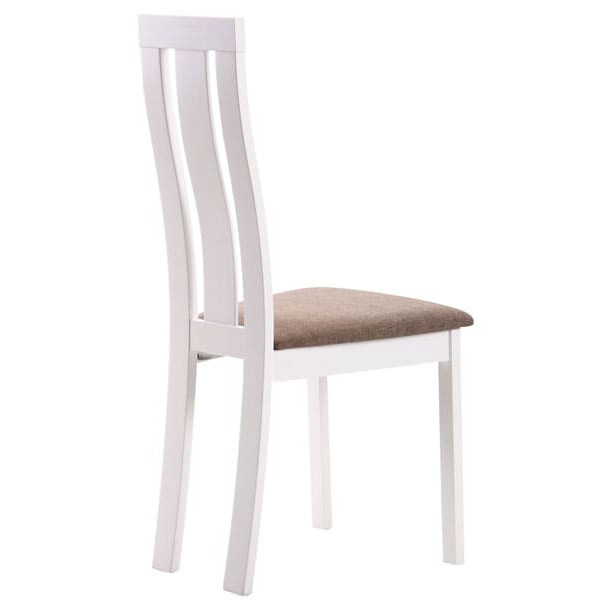 Стілець AMF Йорк Білий-коричневий-4